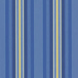 Sample of Sattler Blue Lagoon 320409 Elements Stripes Shade / Marine Fabric