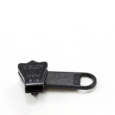 YKK Vislon #5 Metal Sliders 5VSDFL Non-Locking Long Single Pull Tab Black