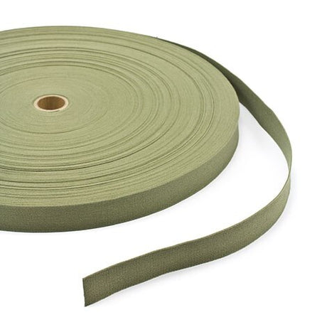 Vat-Dyed Untreated Class 3 Cotton Webbing Type I 1" Olive Drab Shade #7 (100 yards)