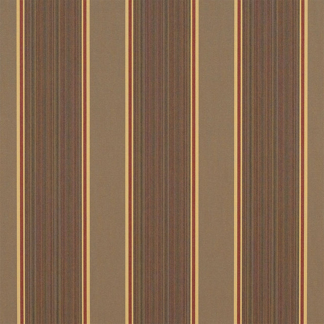 Sample of Sunbrella Eastridge Cocoa 4994-0000 46-Inch Stripes Awning / Shade Fabric
