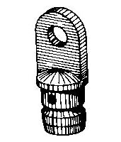 Eye End Insert for 7/8 Inch OD Tubing Nylon Black #7417