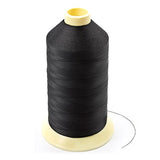 Coats Ultra Dee Polyester Thread Soft Non Bonded Gral Anti-Static Finish Size 69 (#24) Black (1 Each is 16oz)