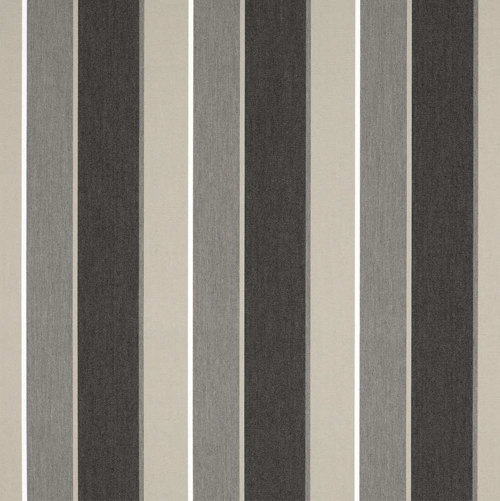 Sample of Sunbrella Clinton Granite 4888-0000 46-Inch Stripes Awning / Shade Fabric