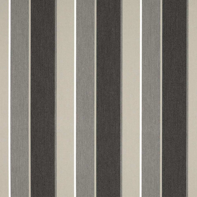 Sample of Sunbrella Clinton Granite 4888-0000 46-Inch Stripes Awning / Shade Fabric