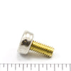 DOT Durable Screw Stud 93-XB-107084-1A Nickel-Plated Brass/Stainless Steel 3/8 inch 100 pack