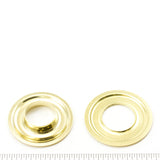DOT Grommet with Plain Washer #6 (200070650001TXG) Bright Brass 13/16 inch 1-gross