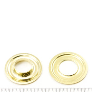 DOT Grommet with Plain Washer #6 (200070650001TXG) Bright Brass 13/16 inch 1-gross