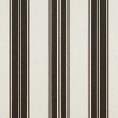 Sunbrella Black / Taupe Fancy 4946-0000 46-Inch Stripes Awning / Shade Fabric