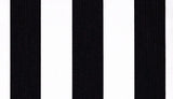 Sunbrella Yacht Stripe Black YAC 3740 European Collection Upholstery Fabric
