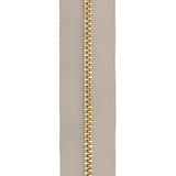 YKK #4 Brass Zipper Tape - Beige