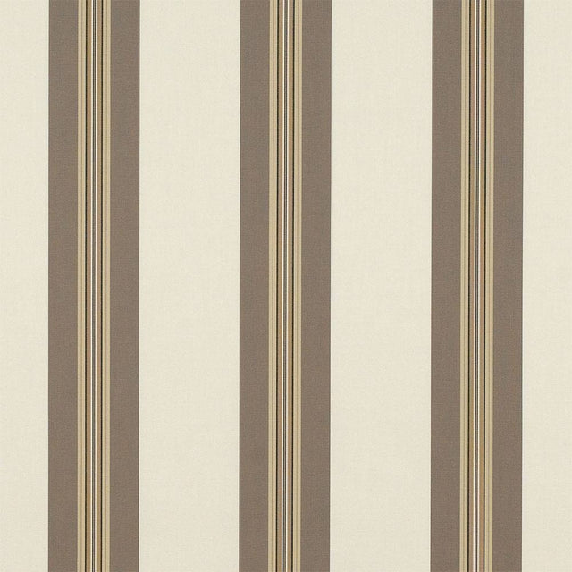 Sunbrella Taupe Tailored Bar Stripe 4945-0000 46-Inch Stripes Awning / Shade Fabric