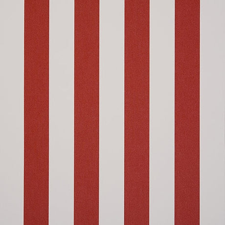 Sample of Dickson Paris Rouge Red / Natural 8557 North American Collection Awning / Shade Fabric