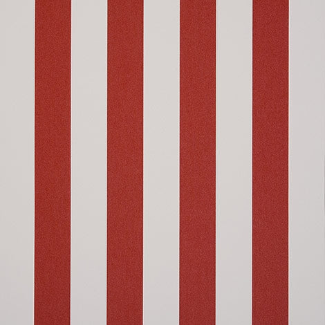 Sample of Dickson Paris Rouge Red / Natural 8557 North American Collection Awning / Shade Fabric