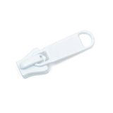 YKK Vislon #5 Non-Lock 1-Tab Slider - White 100 pack