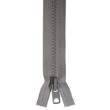 YKK Vislon #10 Lock Slide Zipper - 72-inch - Grey