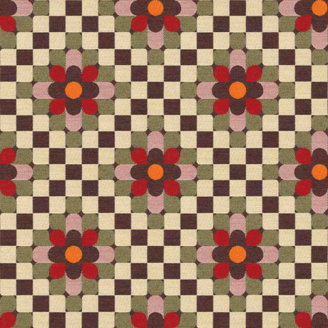 Sample of Sunbrella by Mayer Sula Flame 446-001 Wonderlust Collection Upholstery Fabric