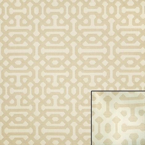 Sunbrella Fretwork Flax 45991-0001 Elements Collection Upholstery Fabric