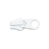 YKK Vislon #10 Non-Lock 1-Tab Slider - White 25 pack