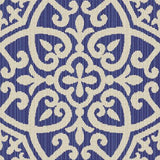 Sample of Outdura Avalon Sapphire 2481 Modern Textures Collection Upholstery Fabric