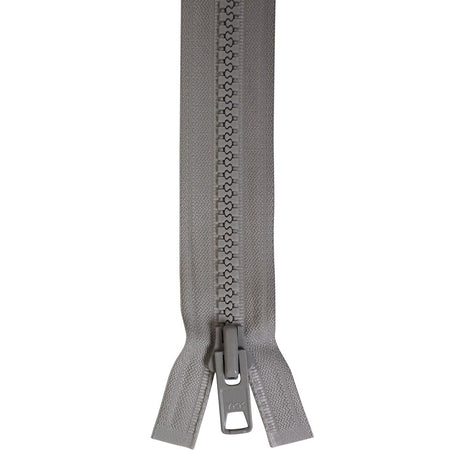 YKK Vislon #10 Lock Slide Zipper - 96-inch - Grey