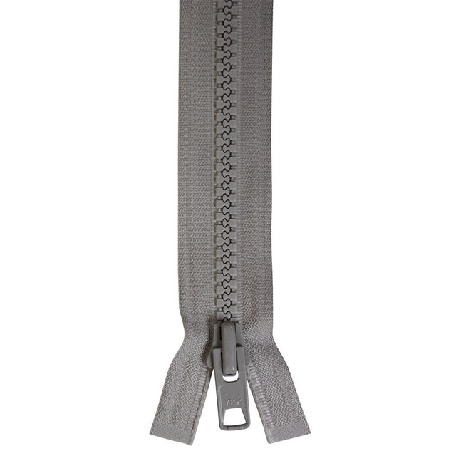 YKK Vislon #10 Lock Slide Zipper - 96-inch - Grey
