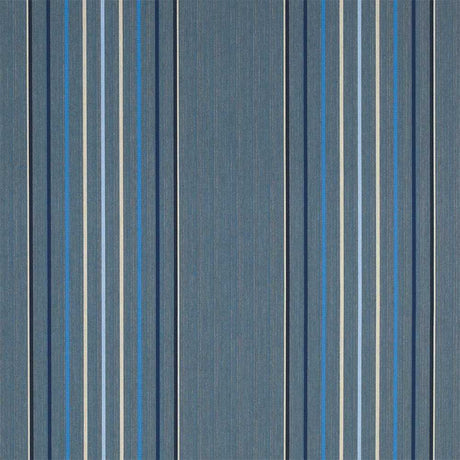 Sample of Sunbrella Motive Denim 4895-0000 46-Inch Stripes Awning / Shade Fabric
