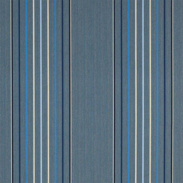 Sample of Sunbrella Motive Denim 4895-0000 46-Inch Stripes Awning / Shade Fabric
