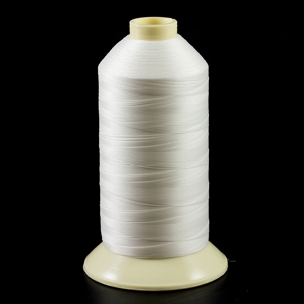 Coats Ultra Dee Polyester Thread Soft Non Bonded Gral Anti-Static Finish Size 69 (#24) White (1 Each is 16oz)