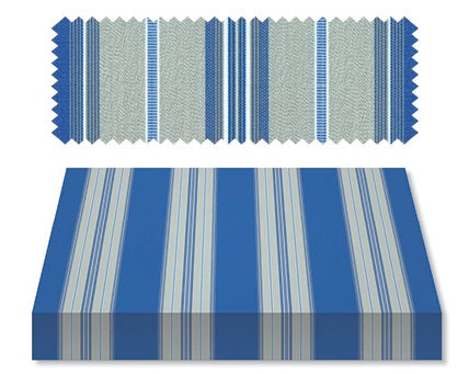 Recacril Fantasia Stripes Tona R-445 47-inch Shade / Marine Fabric