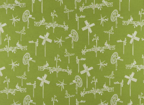 Sample of Sunbrella by Mayer Whirligig Parrot 431-003 Vollis Simpson Collection Upholstery Fabric