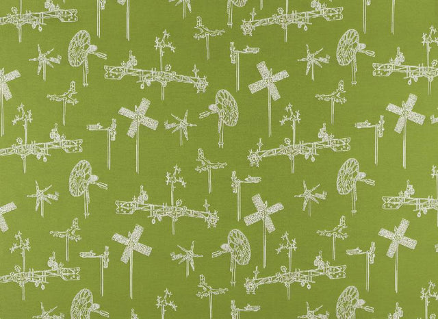 Sample of Sunbrella by Mayer Whirligig Parrot 431-003 Vollis Simpson Collection Upholstery Fabric
