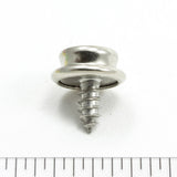 DOT Durable Screw Stud 93-X8-103934-1A Nickel-Plated Brass / Stainless Steel Screw 3/8 inch 100 pack