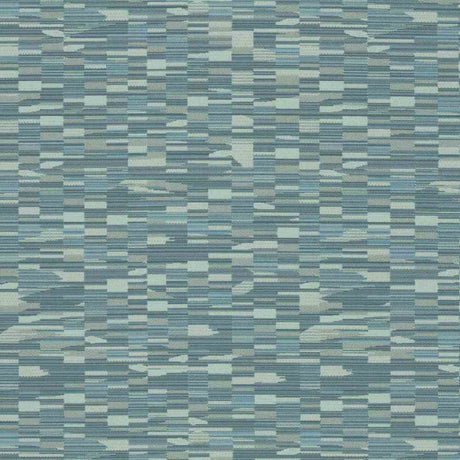 Sample of Sunbrella by Mayer Collage Cerulean 417-014 Imagine Collection Upholstery Fabric