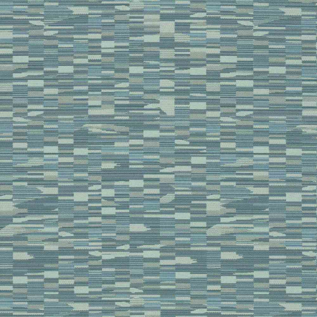 Sample of Sunbrella by Mayer Collage Cerulean 417-014 Imagine Collection Upholstery Fabric