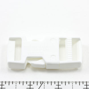 Fastex Side Release Buckle 1 Inch Acetal White