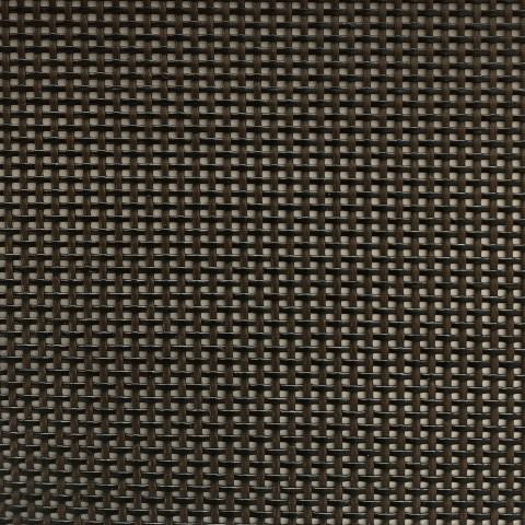 Sample of By the Roll - Textilene 80 Black / Brown T18DET022 72 inch Shade / Mesh Fabric