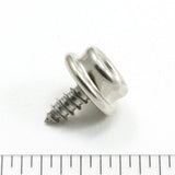 DOT Durable Screw Stud 93-X8-103934-1A Nickel-Plated Brass / Stainless Steel Screw 3/8 inch 100 pack