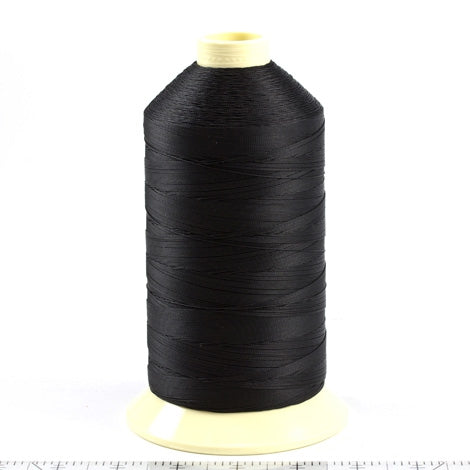 Coats Ultra Dee Polyester Thread Bonded Size DB138 #12 Black 16-oz