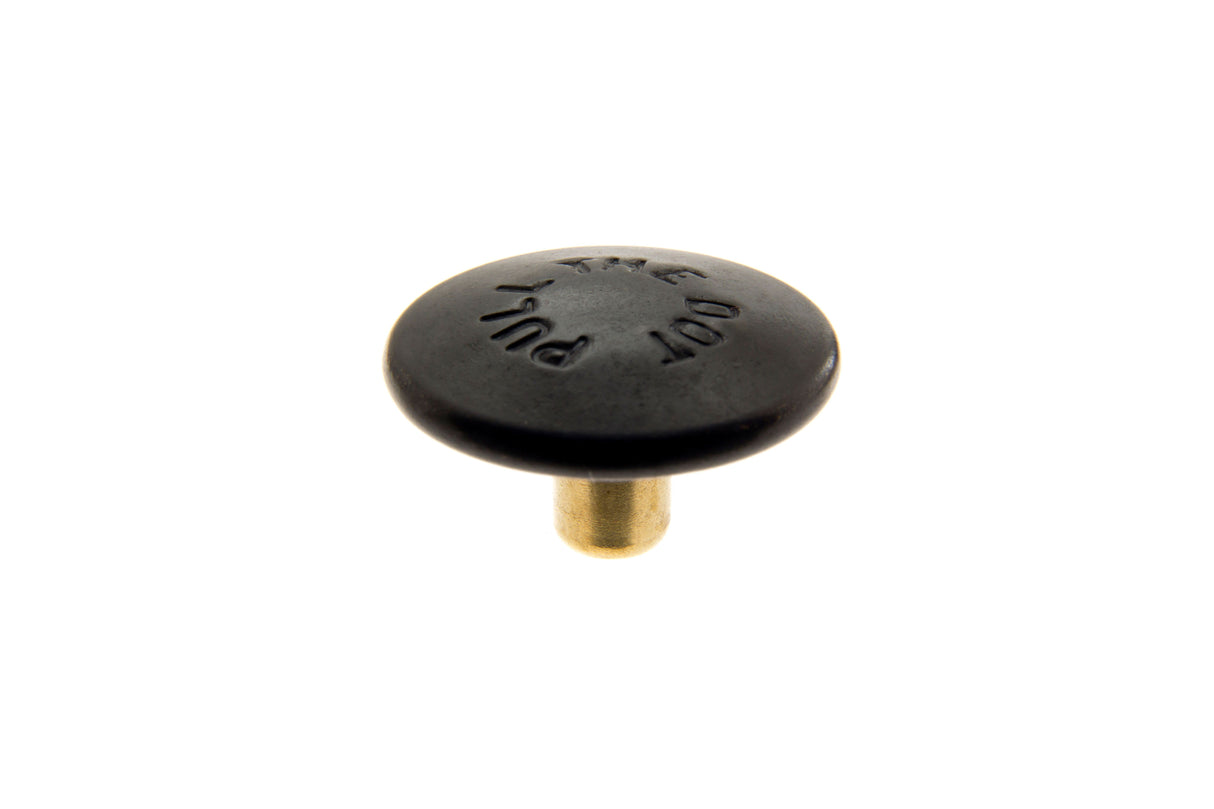 Pull-the-DOT Cap 92-XE-18103-A1B Government Black Brass 1/4 inch 100 pack