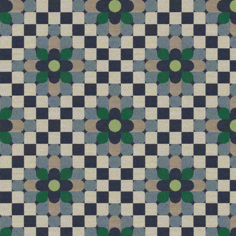 Sample of Sunbrella by Mayer Sula Marine 446-004 Wonderlust Collection Upholstery Fabric