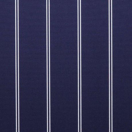 Sample of Sunbrella Cooper Navy 4987-0000 46-Inch Stripes Awning / Shade Fabric