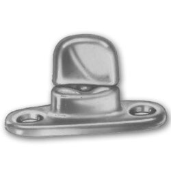 Common Sense Turn Button w/Two Screw Holes 91-XB-78322-1A Nickel-Plated Brass .683 inch 100 pack