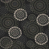 Sample of Sunbrella by Mayer Mandala Onyx 418-006 Imagine Collection Upholstery Fabric