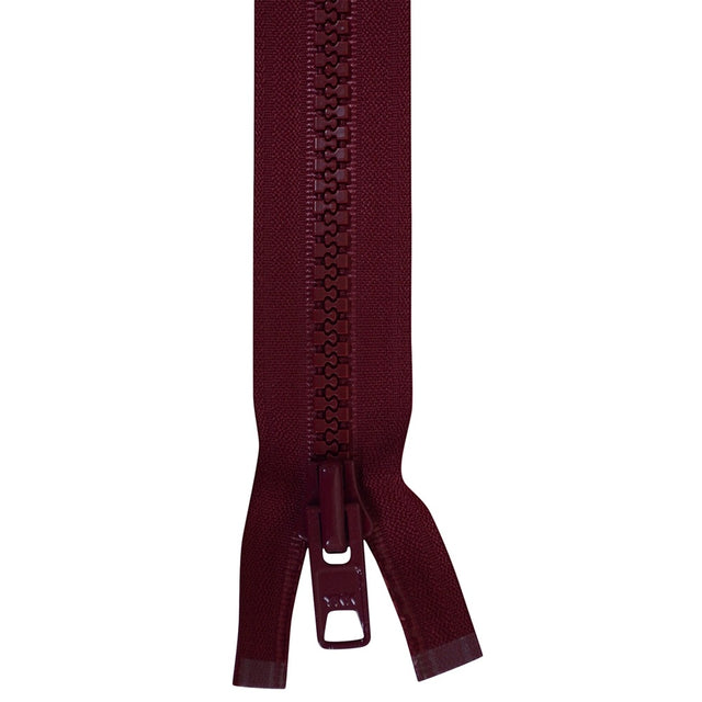 YKK Vislon #10 Lock Slide Zipper - 48-inch - Burgundy