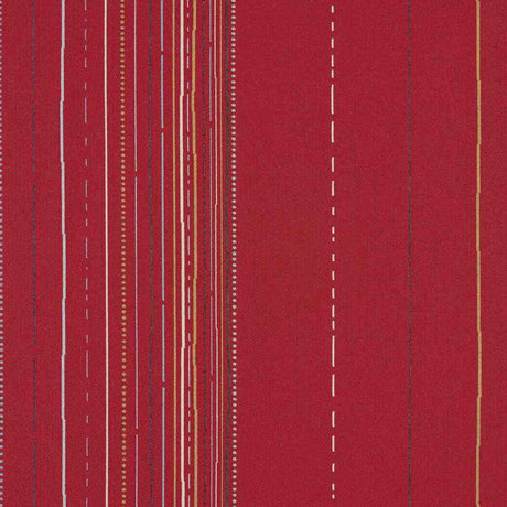 Sample of Sunbrella by Mayer Wilson Sangria 436-001 Vollis Simpson Collection Upholstery Fabric