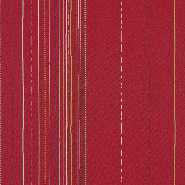 Sample of Sunbrella by Mayer Wilson Sangria 436-001 Vollis Simpson Collection Upholstery Fabric