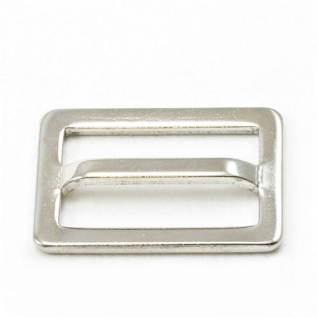 Adjuster Buckle 1 Inch Nickel-Plated Brass Single Bar #100