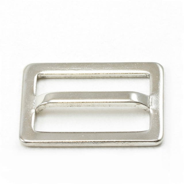 Adjuster Buckle 1 Inch Nickel-Plated Brass Single Bar #100