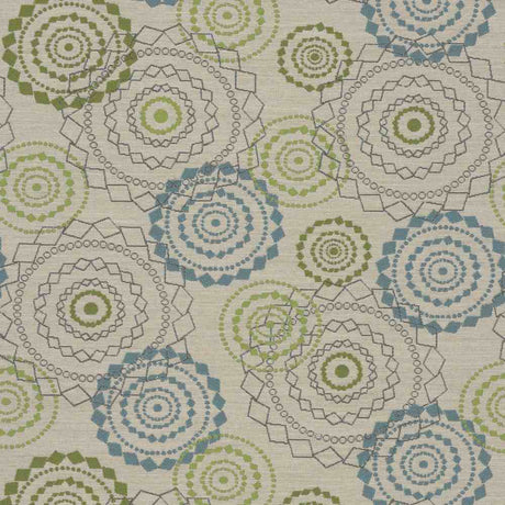 Sample of Sunbrella by Mayer Mandala Opal 418-003 Imagine Collection Upholstery Fabric