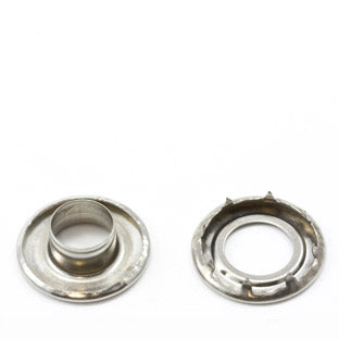DOT Self-Piercing Rolled Rim Grommet with Spur Washer #4 (20MNS7745000TXG) Stainless Steel 1/2 inch 1-gross